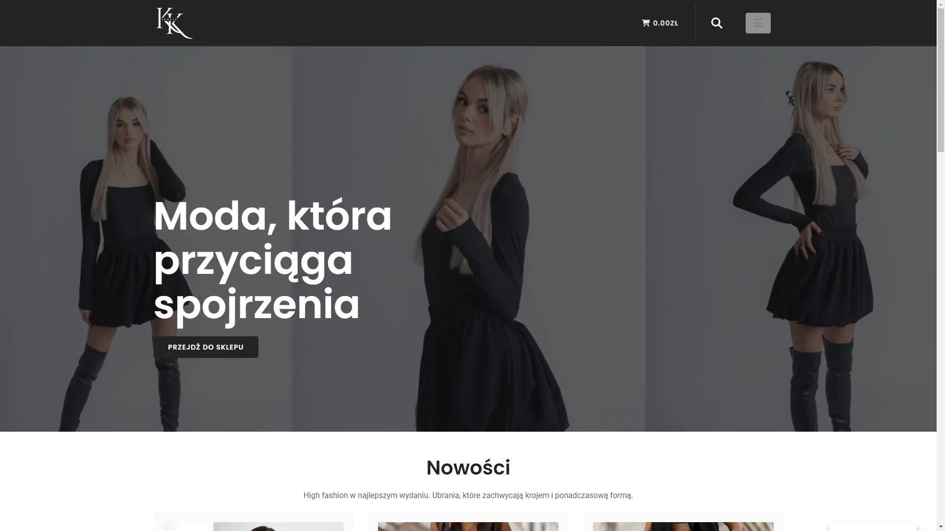 KK Wear — strona marki odzieżowej