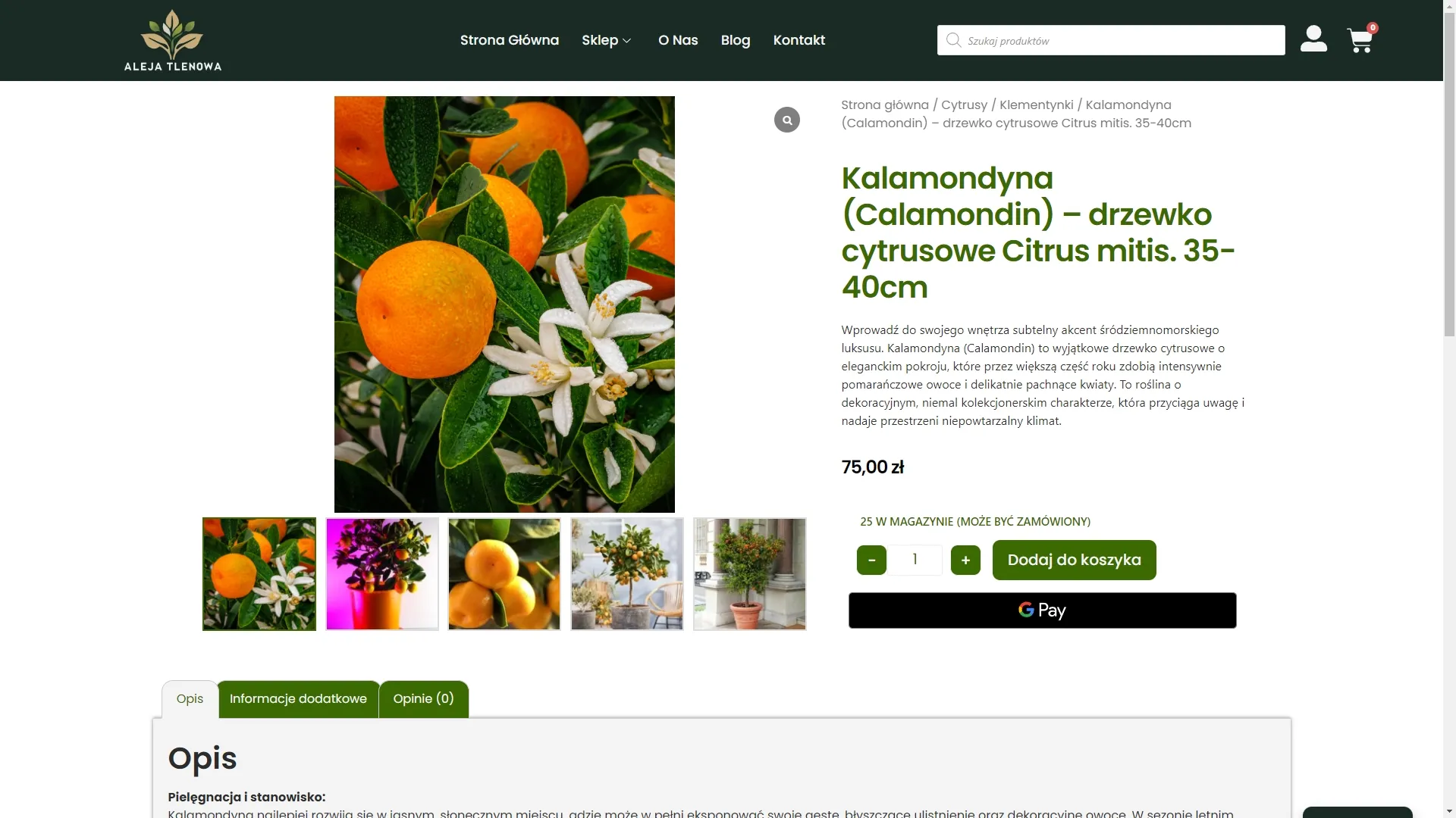 Aleja Tlenowa — karta produktu